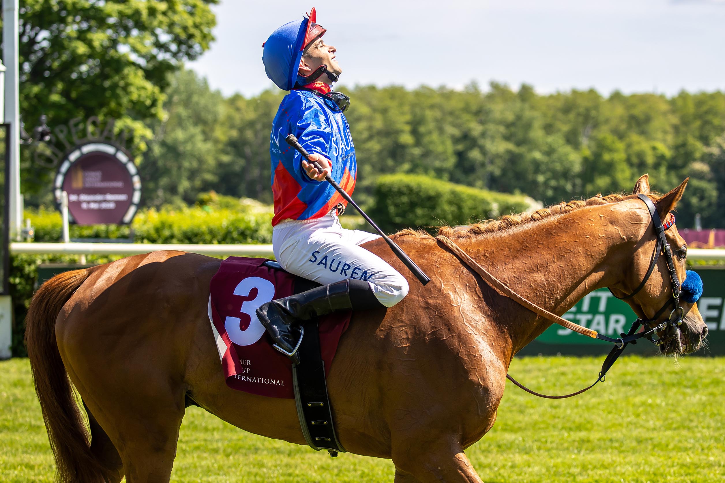 Flatten The Curve siegt unter Thore Hammer-Hansen im Comer Group International 54. Oleander-Rennen, Gr.2